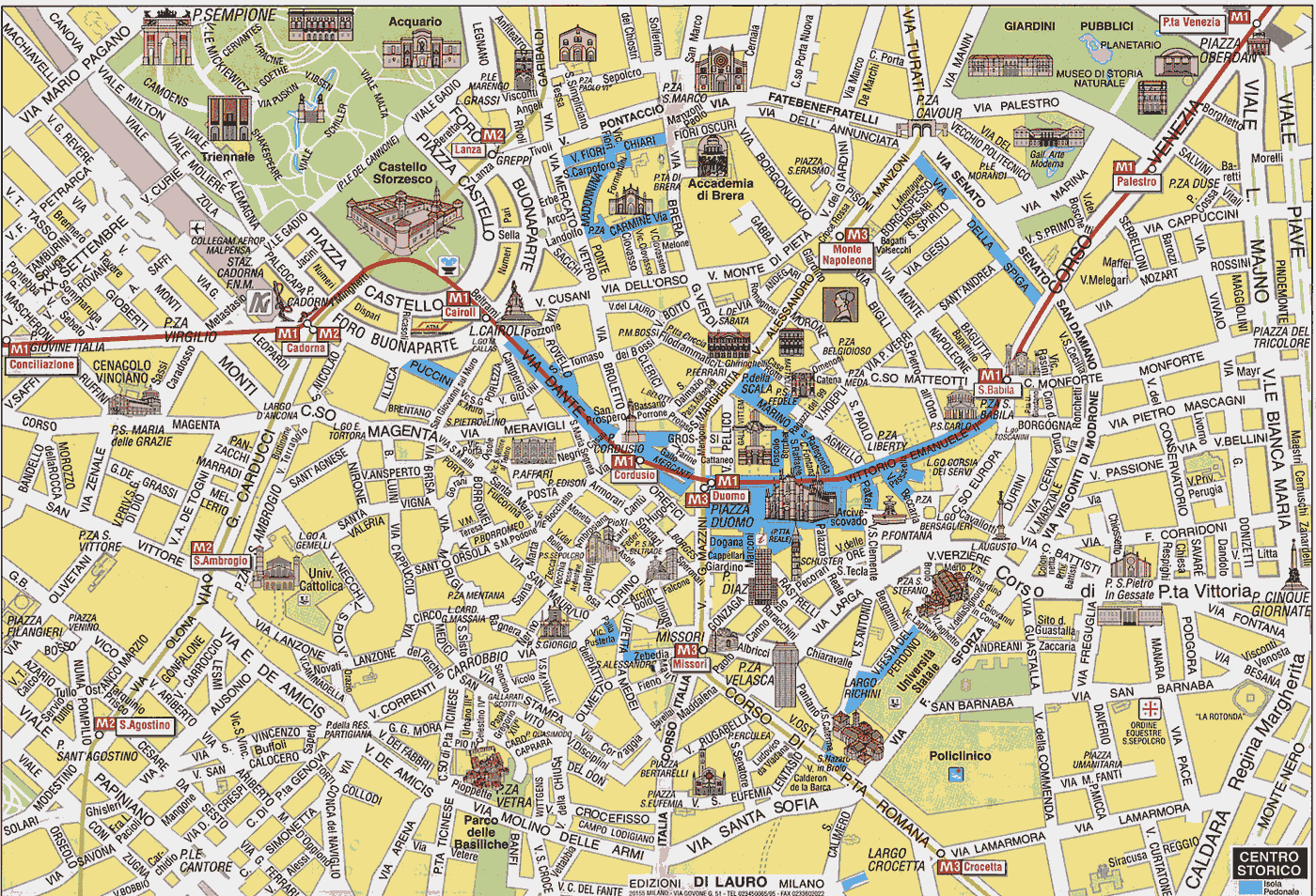 map city center map